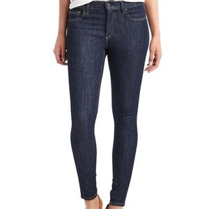 Gap 1969 True Skinny Ankle Jeans Dark Wash Blue 28